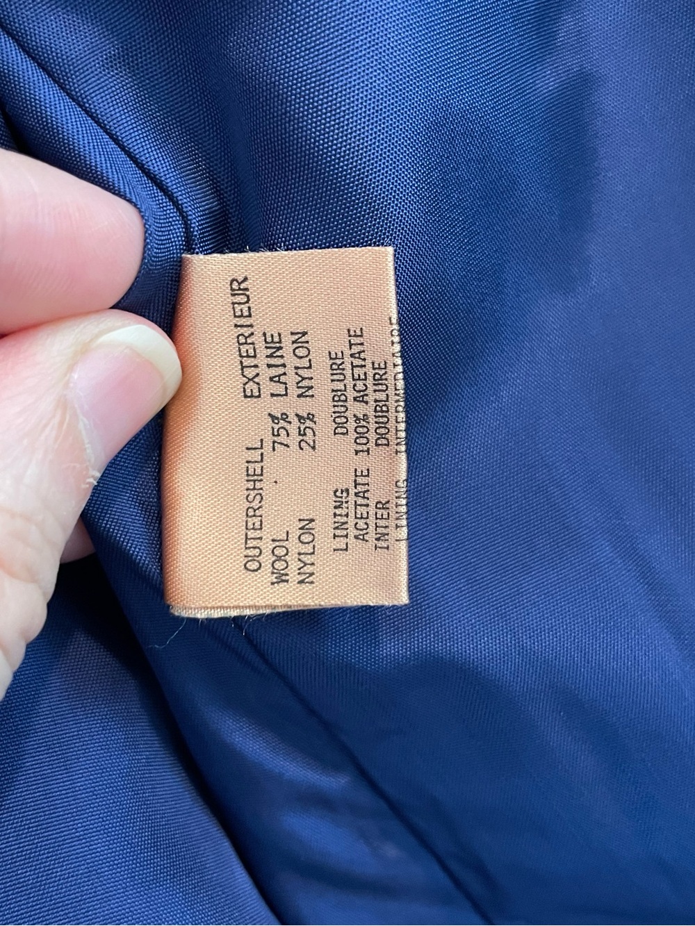 Vtg Mallerette Cobalt Blue Wool Statement Coat - Picture 10 of 17